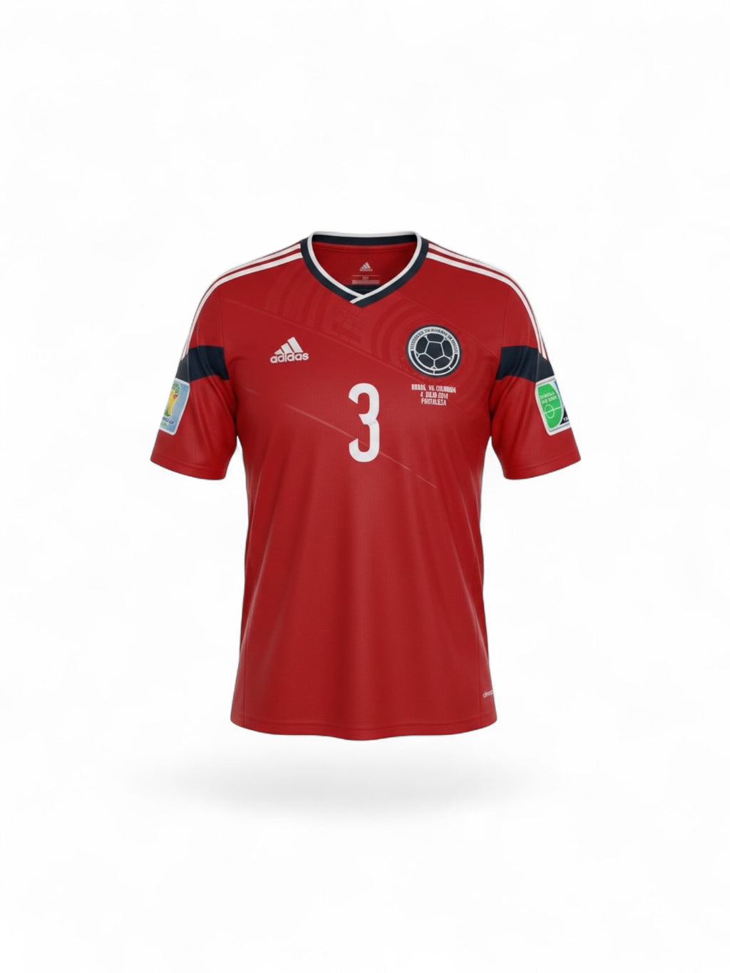 Selección Colombia Mario Yepes #3 Jersey – Nike Mundial 2014